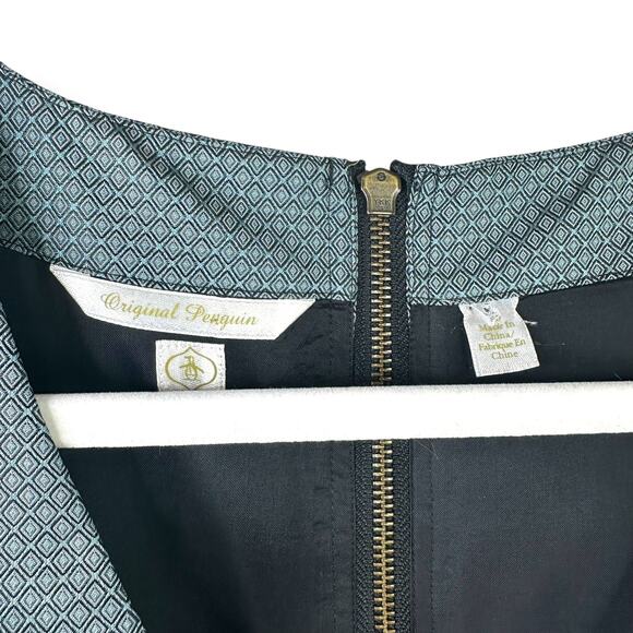 An Original Penguin By Munsingwear Sleeveless Silk Pleated Tennis Mini Dress - Picture 4 of 8